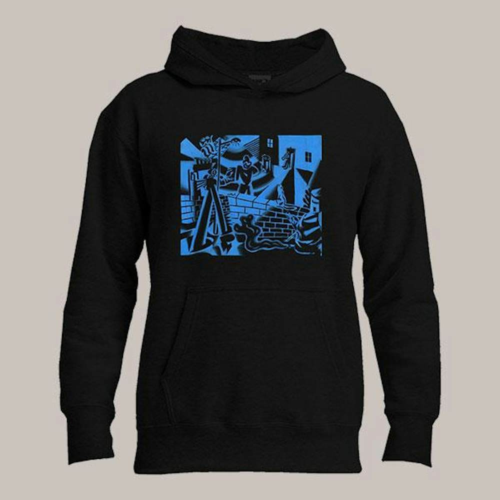 clhQnEW4CELLULAR CAKE ART BLACK HOODIE1 - King Krule Store